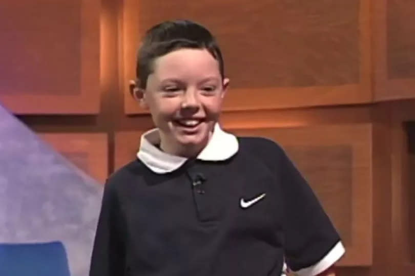 Young Rory McIlroy on The Kelly Show -Credit:UTV