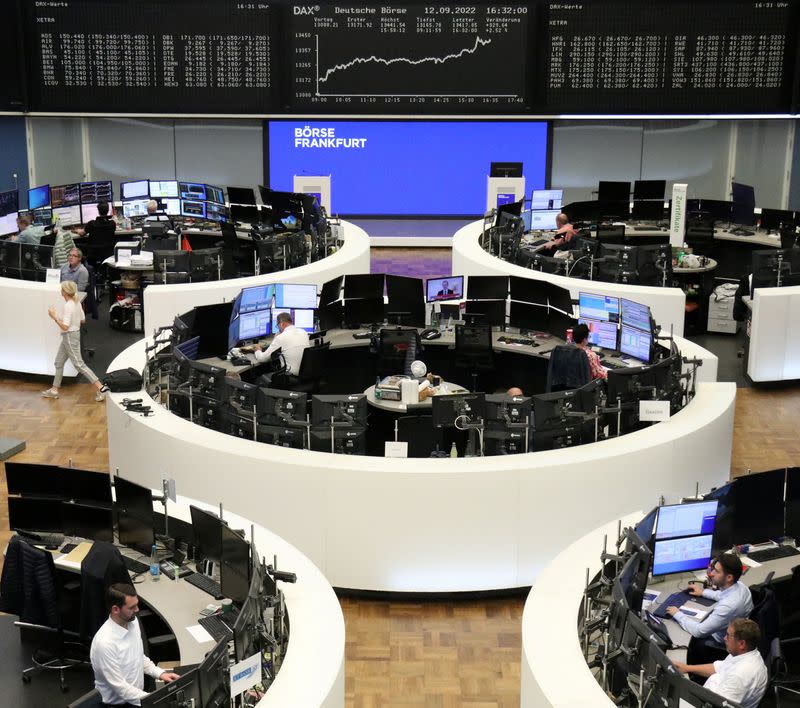 German share price index DAX graph is pictured at the stock exchange in Frankfurt