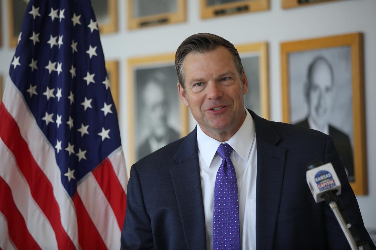 A Nebraska town opted to end its contract with Attorney General Kris Kobach's law firm earlier this week.