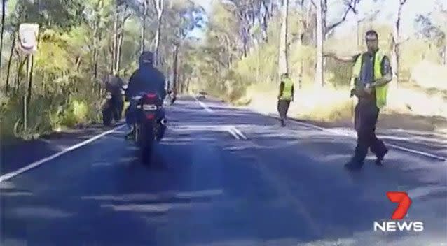 Two riders only had one demerit point left. Source: 7 News