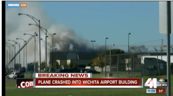 4 killed as plane crashes into Kansas Airport building