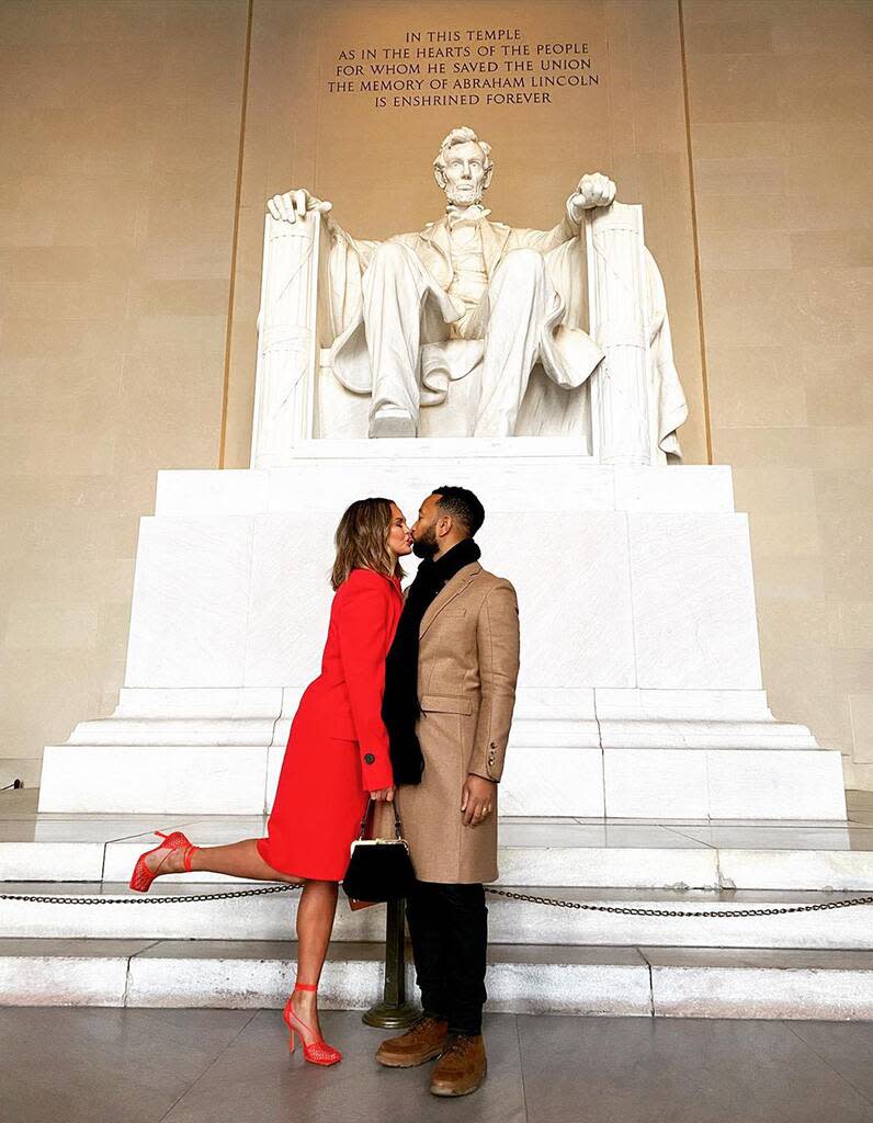 Chrissy Teigen, John Legend, 2021 Presidential Inauguration, social pics