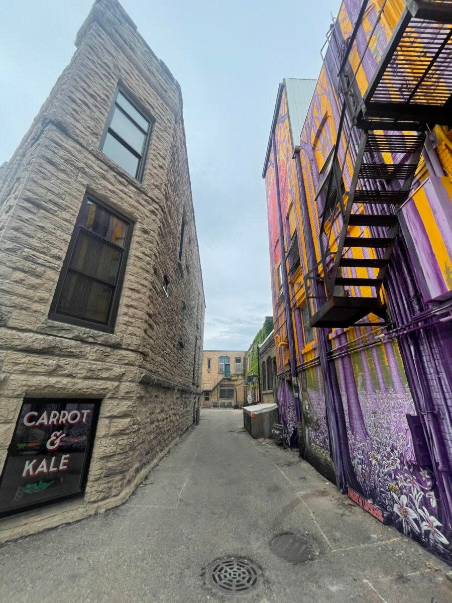 A view of Algoma Alley in downtown Oshkosh.