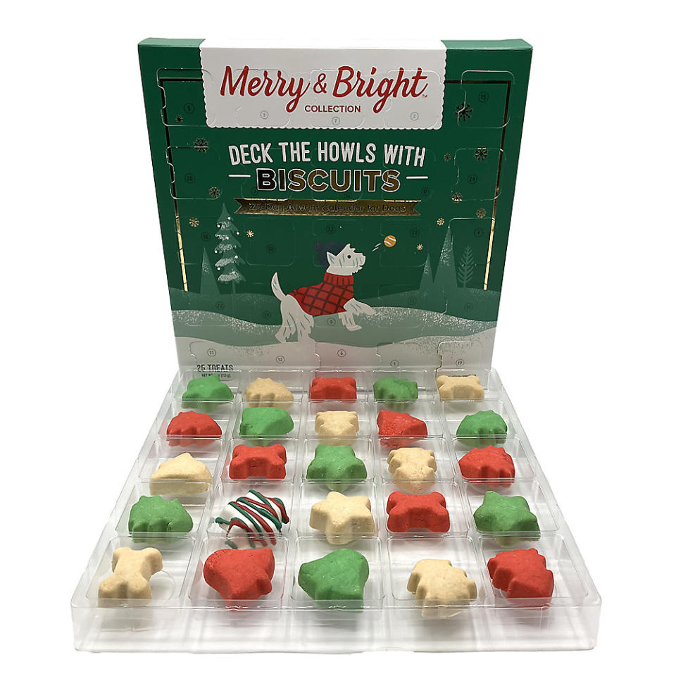 Merry & Bright Deck the Howls with Biscuits Dog Treat Advent Calendar. Image via PetSmart.