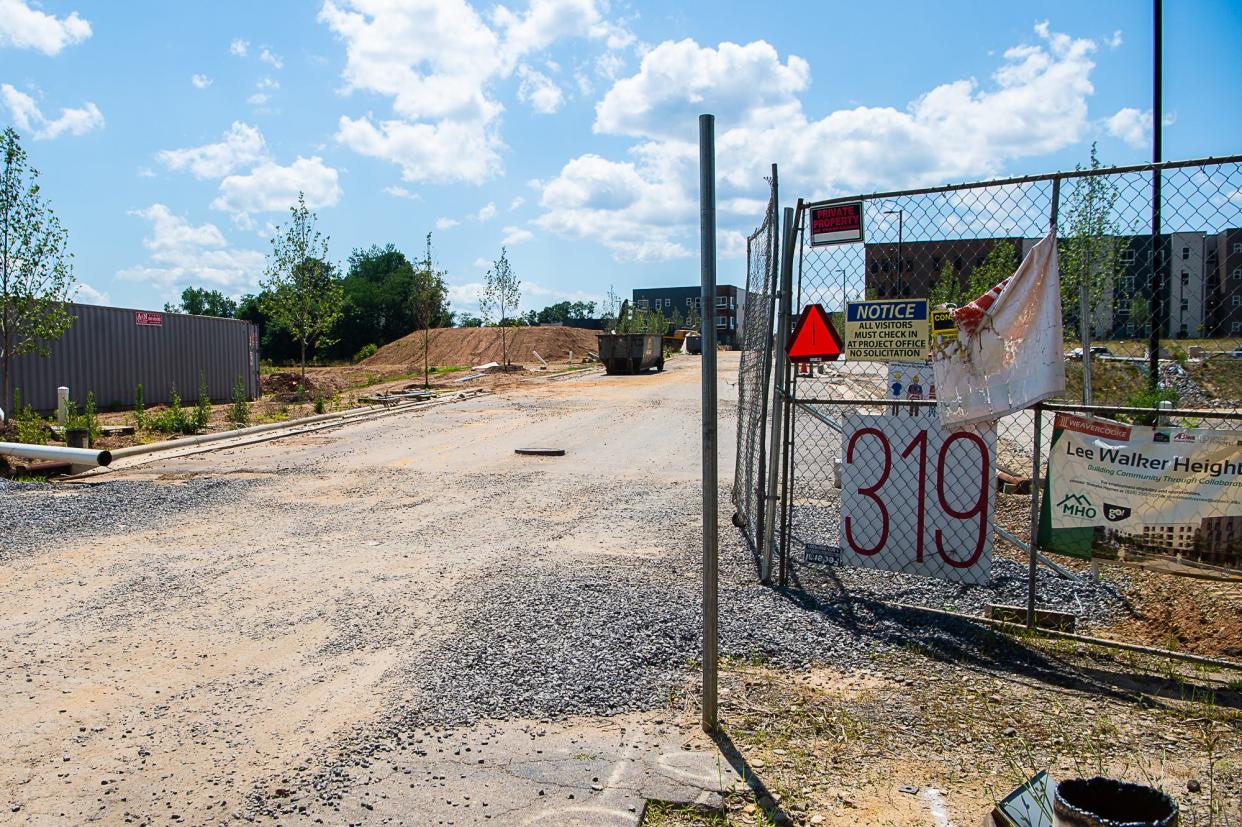 319 Biltmore Avenue, former site of the Matthews Ford dealership and adjacent to Lee Walker Heights, could be home to 215 rental units, with 65 of them deeded affordable at 60% and 80% area median income.