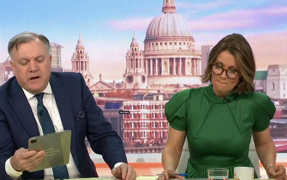 The emotion is visible when Susannah Reid reads the news about Robin Windsor