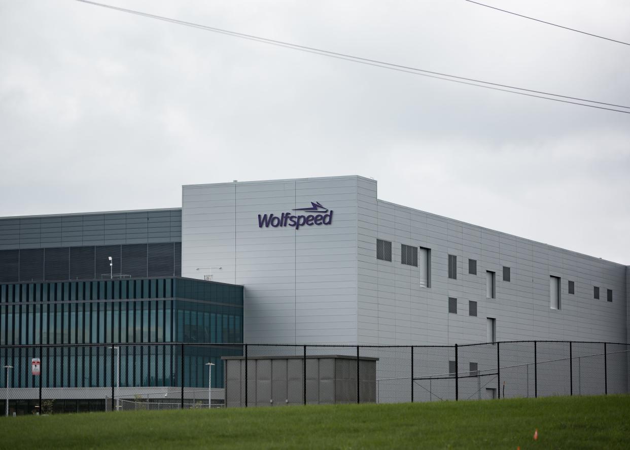 The Wolfspeed fabrication facility, seen here in an O-D file photo from August, 2023, opened at the Marcy Nanocenter in April 2023. Steve DiMeo spent years guiding the development of the nanocenter as a shovel-ready site for semiconductor firms and didn't pause in his efforts, colleagues say, when the first proposed tenant, AMS, backed out.