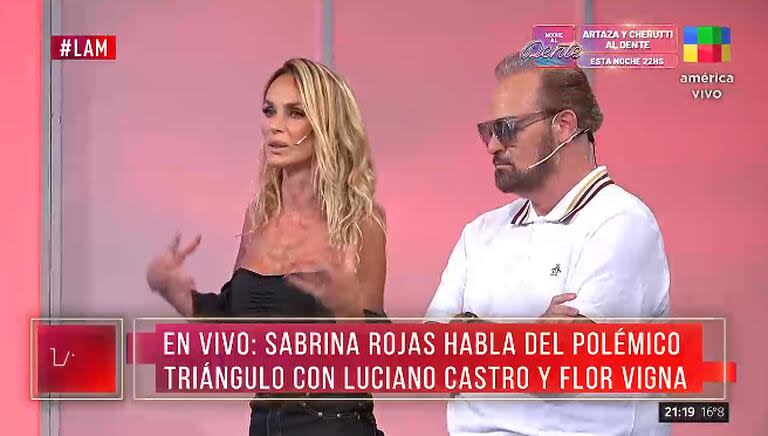 Sabrina Rojas dio nuevos detalles de la charla que mantuvo con Flor Vigna (Foto: Captura de TV / América)