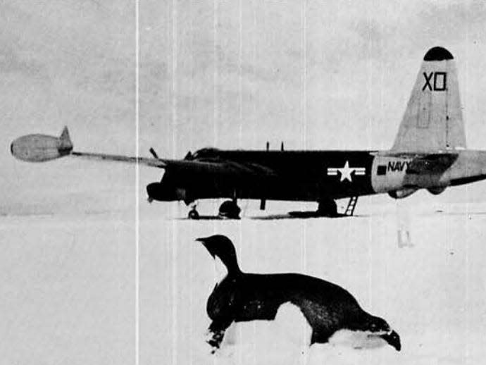 US Navy P2V Neptune in Antarctica.