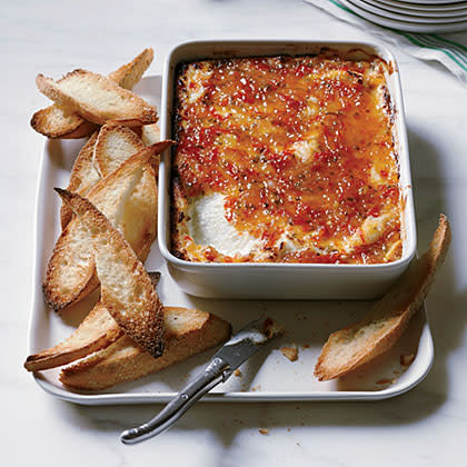 Pepper-Glazed Goat Cheese Gratin