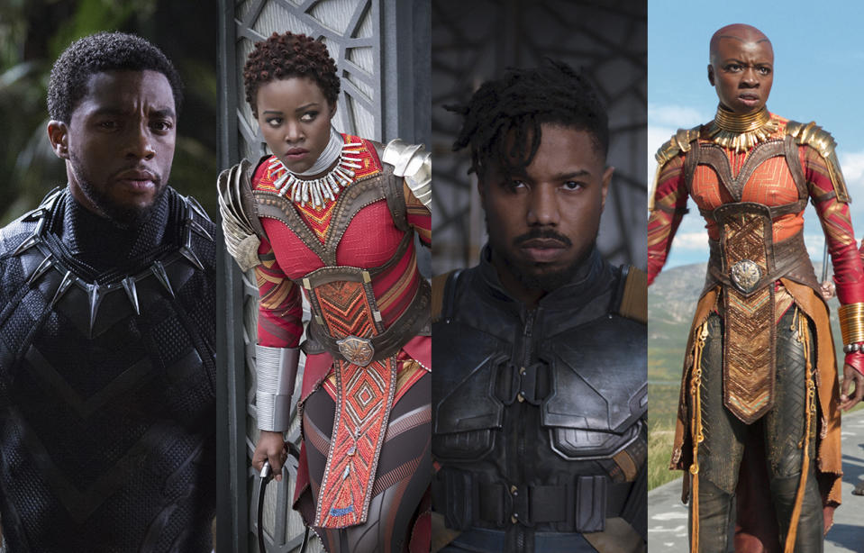 Das sind die Charaktere von "Black Panther"