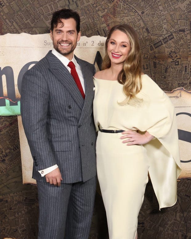 Henry Cavill and Natalie Viscuso at the "Enola Holmes 2" premiere in October 2022<p>Taylor Hill/FilmMagic</p>