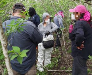 A mediados de julio de 2021, familiares de personas desaparecidas, integrantes de diferentes dependencias federales y estatales participaron en acciones de búsqueda en Tamaulipas. Crédito: Comisión Nacional de Búsqueda de Personas. 