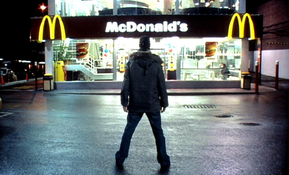 <a href="http://movies.yahoo.com/movie/1808540499/info" data-ylk="slk:SUPER SIZE ME;elm:context_link;itc:0;sec:content-canvas" class="link ">SUPER SIZE ME</a> (2004) <br>Directed by: Morgan Spurlock<br><br>Morgan Spurlock documents himself as he eats nothing but what's on the McDonald's menu for a month straight. The results aren't pretty.