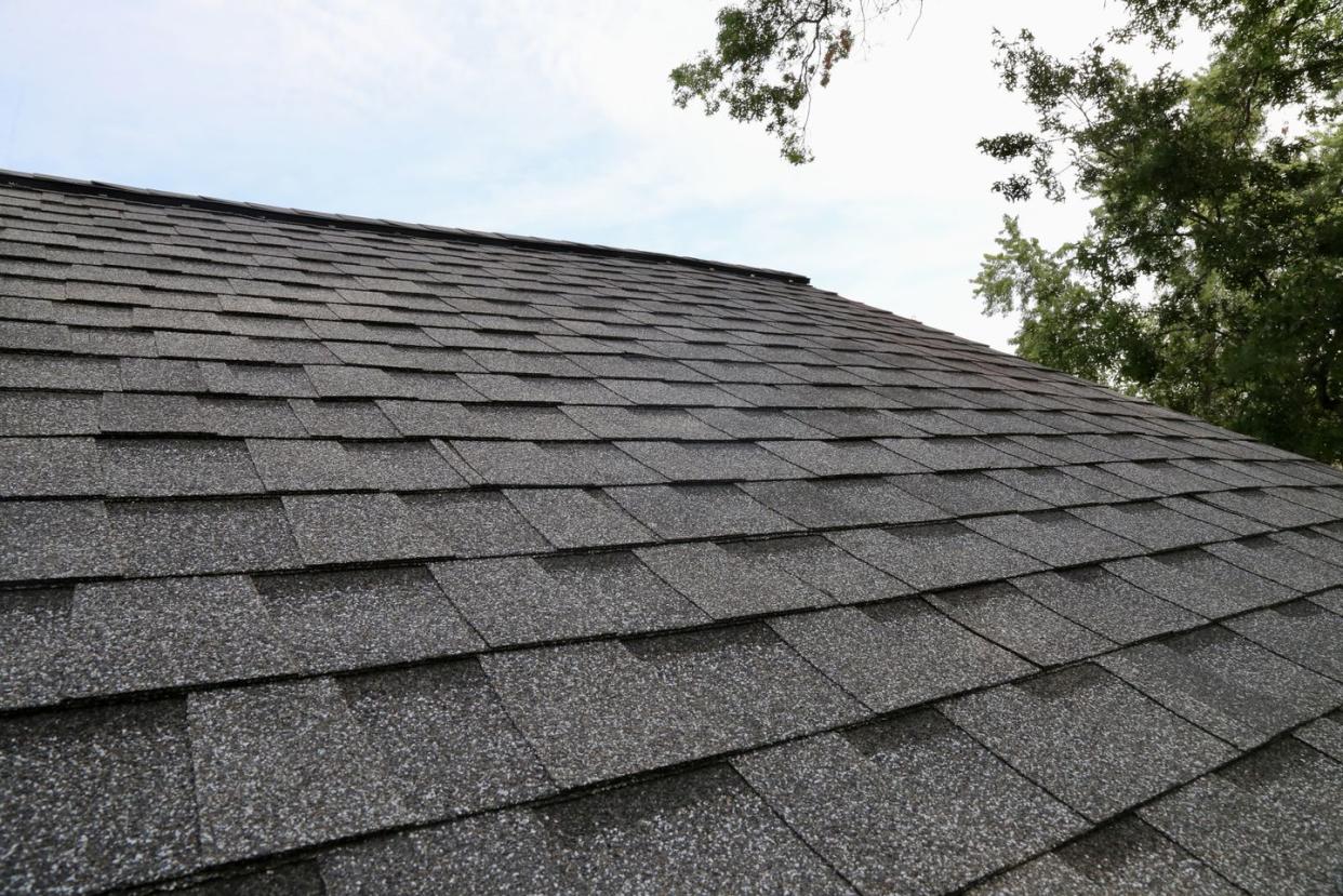 tab styled roof shingles