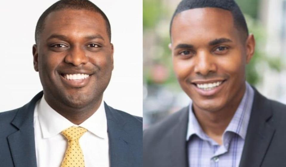 Mondaire Jones, left, and Torres Ritchie, are poised to become the nation’s first Black gay men elected to Congress after Tuesday’s primary vote. (Photo: Mondaire for Congress/Ritchie Torres/Twitter)