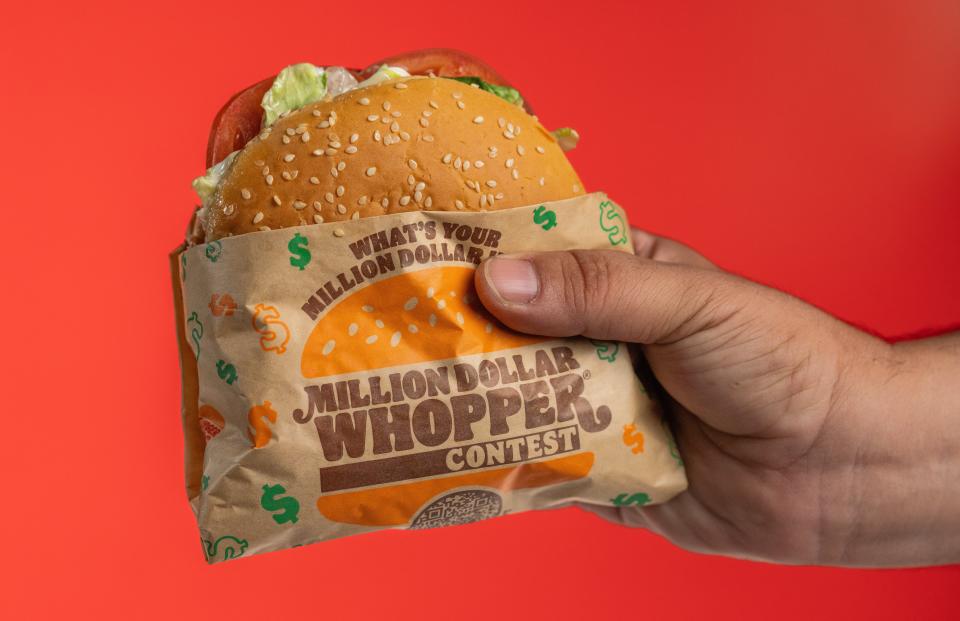 Through March 17, Burger King is asking customers to submit their Whopper creations for the chance to win a $1 million prize and have their sandwich sold nationwide for a limited time.