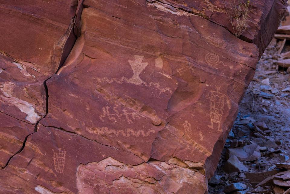 Thanks to the changing waters, Returning Rapids has also identified cultural markings that have reappeared.