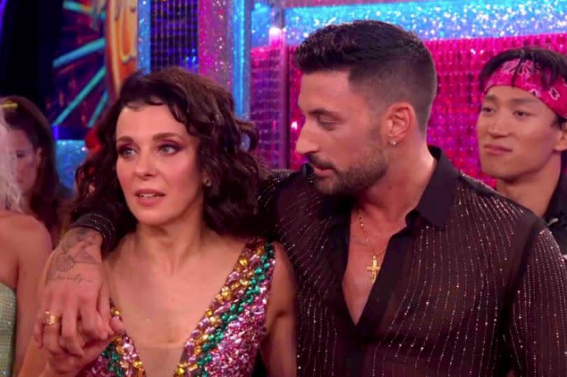 Amanda Abbington and Giovanni Pernice on Strictly Come Dancing