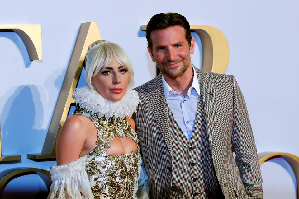 Lady Gaga and director Bradley Cooper attend the U.K. premiere of "A Star is Born/" (Photo: Eddie Keogh / Reuters)