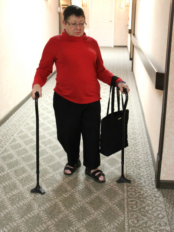 Every 13 seconds an older person falls in the U.S. and is rushed to an emergency department for treatment. Sherry Martin, of Columbus, Ohio, was one of them. After falling 53 times in her apartment building last year, Martin was referred to a g