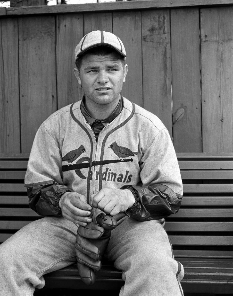 As the Cardinals and the Dodgers come down the home stretch, neck and neck for the National League finish line, Max Lanier, St. Louis Cardinals pitcher, shown Sept. 25, 1942 will be one of the big guns ready to take the mound. (AP Photo)