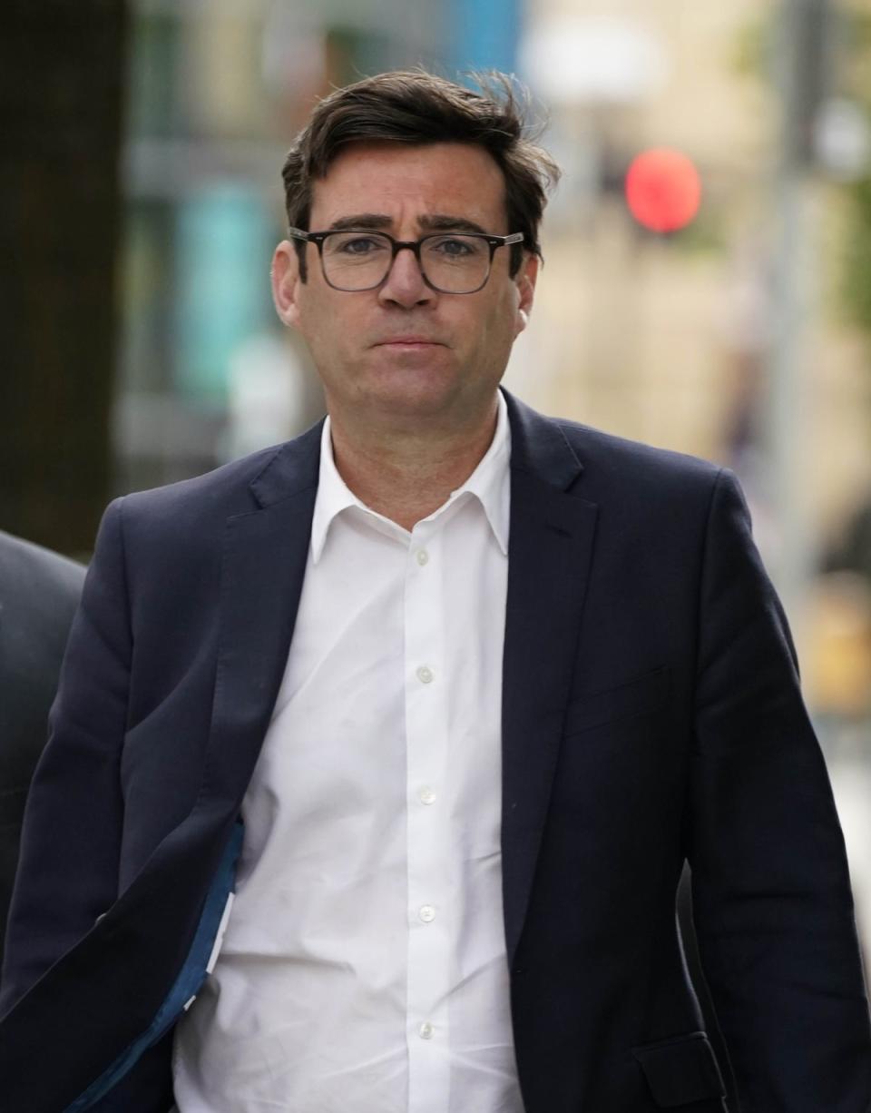 Greater Manchester mayor Andy Burnham said the bus fare cap ‘comes at a critical time’ (Peter Byrne/PA) (PA Wire)