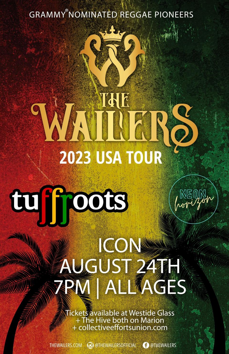 The Wailers concert poster