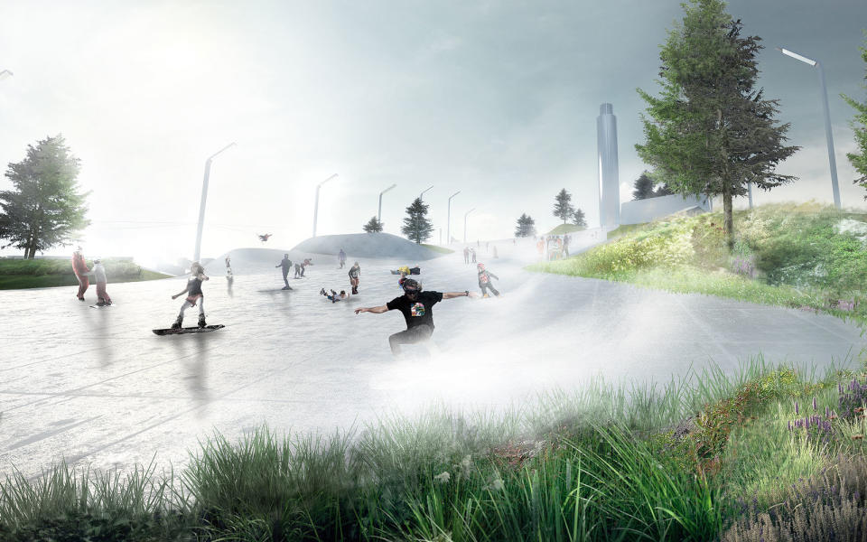 A ski slope on top of a green power plant? Only in Copenhagen.