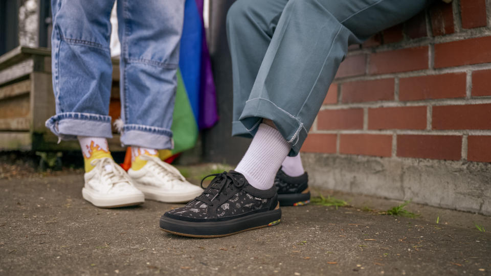 Sanuk x Tattoos by Tina (Christina Platis) teamed up to create a footwear collaboration to celebrate Pride Month. 