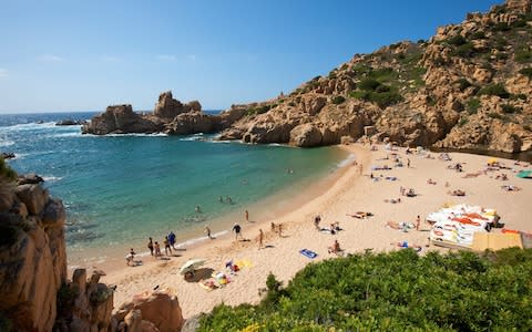 Sardinia is waging a campaign against tourists who try to take away beach sand as a souvenir of their holiday - Credit: Alamy