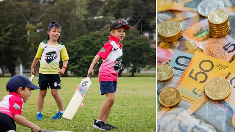 The Victorian government issues a voucher to parents to help pay for the cost of their children's sporting.