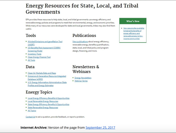 New version of the climate and energy resources page.