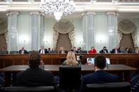 Former Facebook employee and whistleblower Frances Haugen testifies during a hearing entitled 'Protecting Kids Online: Testimony from a Facebook Whistleblower' in Washington