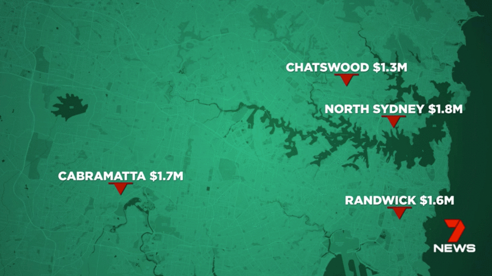 North Sydney has the most unclaimed money at $1.8 million. Photo: 7 News