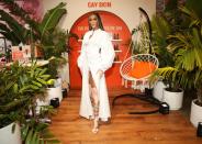 <p>Winnie Harlow wears all white to the Create & Cultivate Conference on June 25 in L.A.</p>
