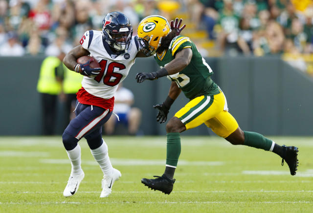 What do the Texans hope to see out of first preseason game with the Packers?