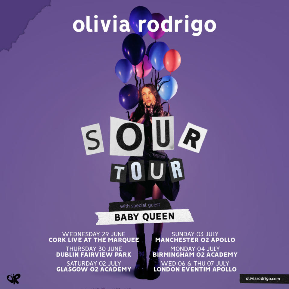 olivia rodrigo tour live nation