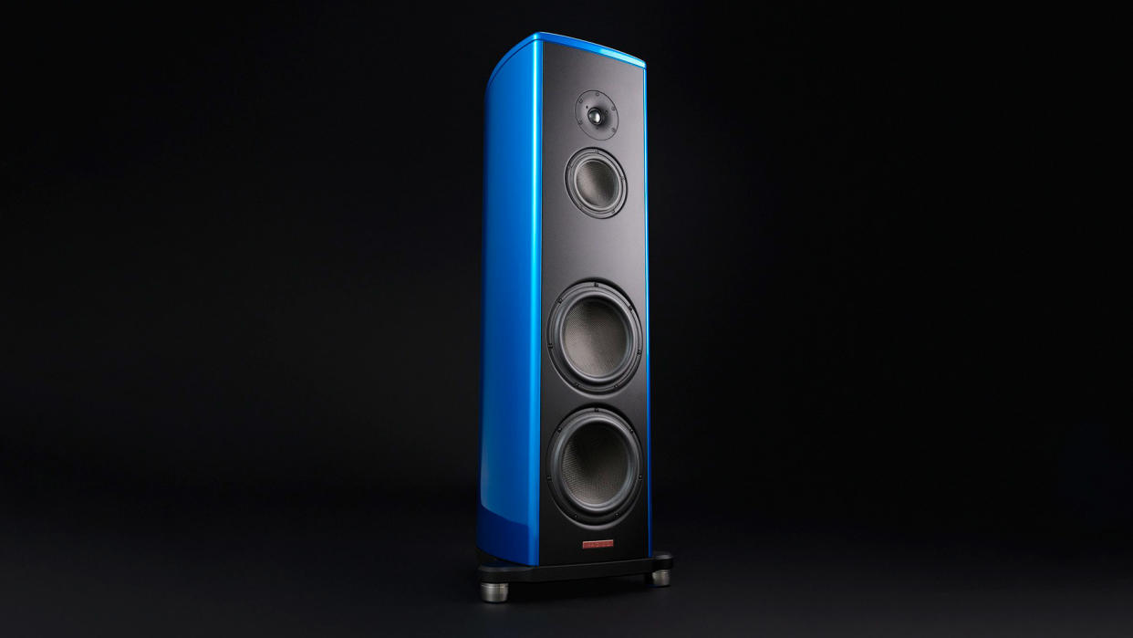  The Magico S3 speaker on a black background 