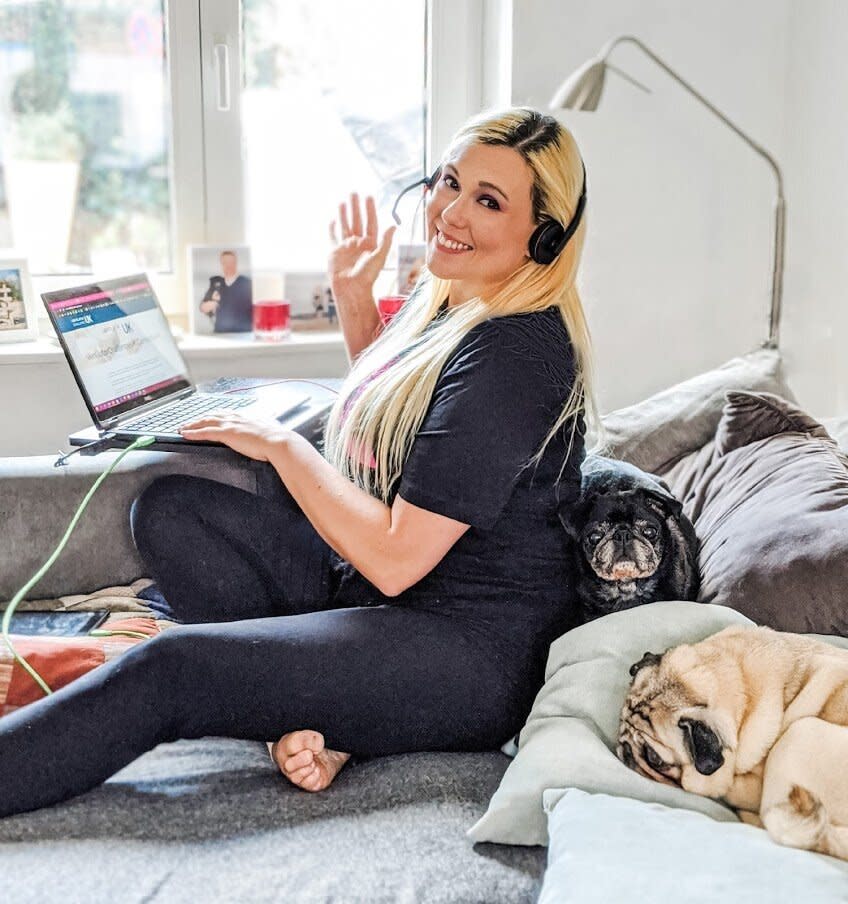 "The great thing about WFH is that your co-workers double as back rests." &mdash; <i>Ashley R.</i>