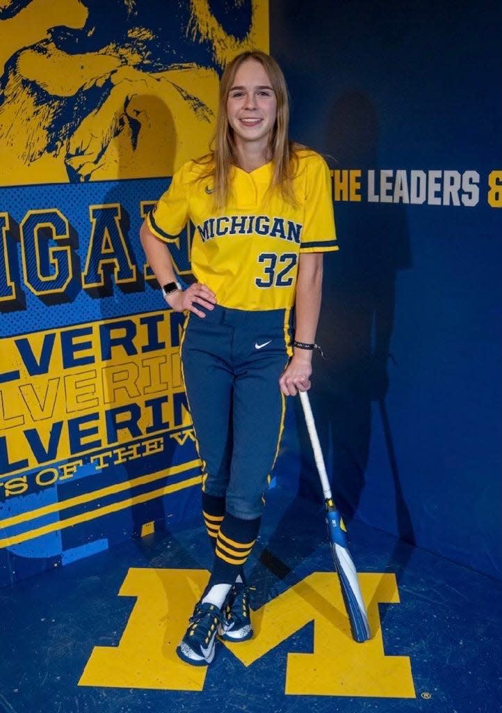 Pinckney's CeCe Thorington, who has attended Michigan softball games since she was 10, has committed to play for the Wolverines.