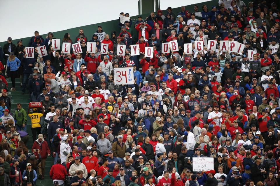 Red Sox fans, ever loyal. (AP)