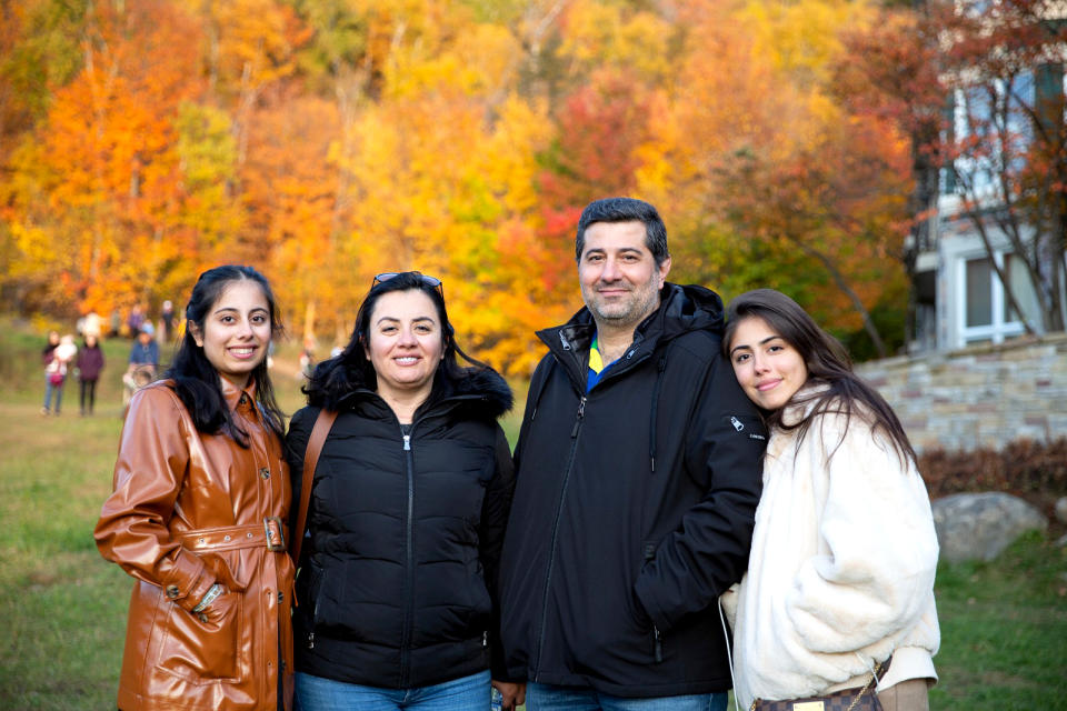 Haya Bitar, left, with her family in Canada. (Courtesy of Haya Bitar)