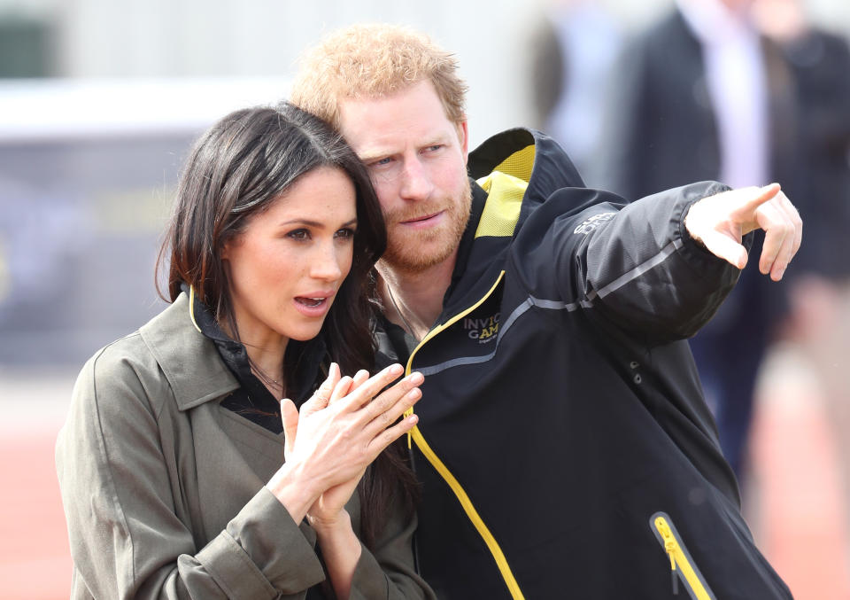 Meghan Markle y el príncipe Harry en un acto celebrado en la Universidad de Bath en 2018. (Foto: Chris Jackson / Getty Images)