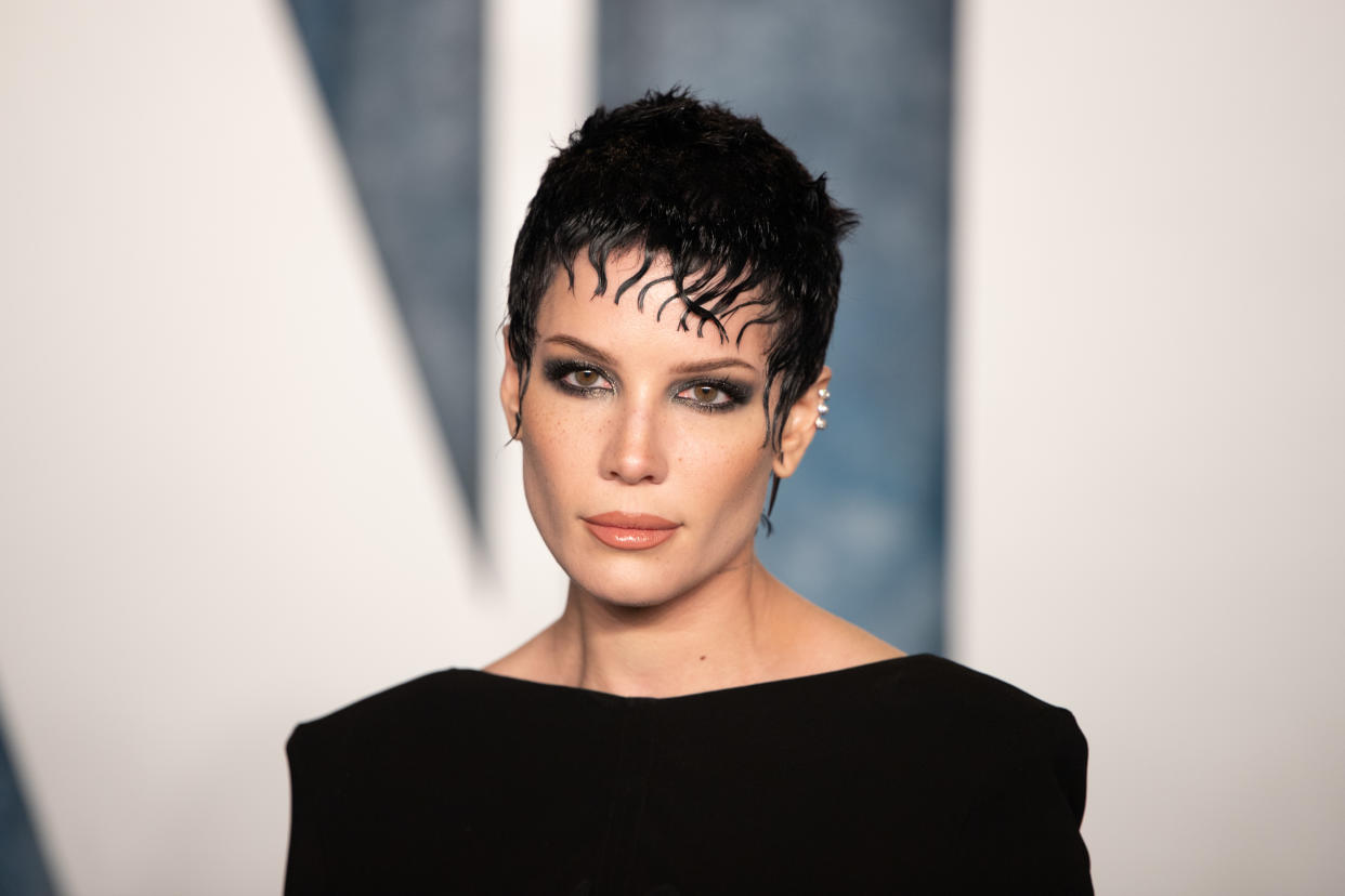 Singer Halsey discussed the connection between her love of makeup and her personal well-being. (Photo: Robert Smith/Patrick McMullan via Getty Images)