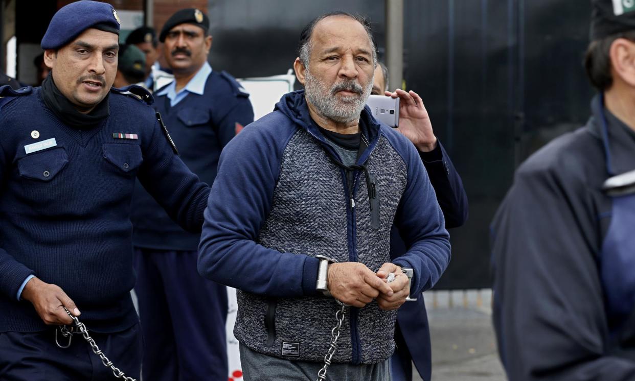 <span>Piran Ditta Khan, pictured in Pakistan before his extradition, evaded arrest for 17 years.</span><span>Photograph: Anjum Naveed/AP</span>