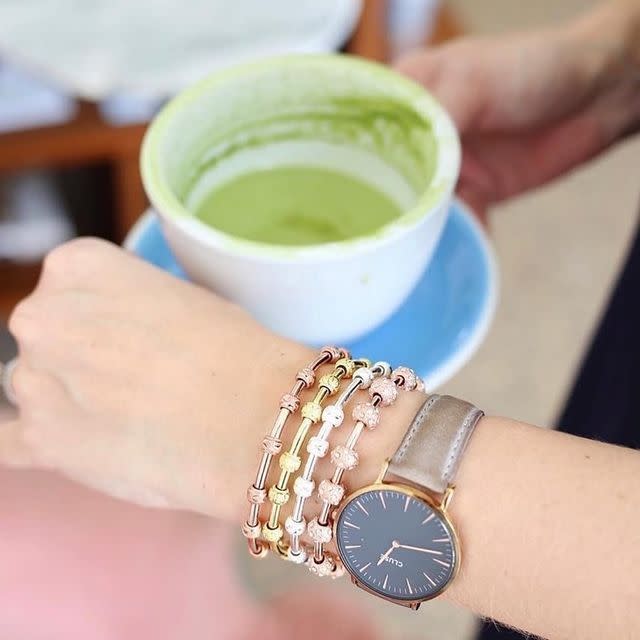 <p>Functionality and beauty meet with Chelsea Charles' "Count Me Healthy" bracelets.</p> <p>Designed to serve as a wellness tracker, these designs are both charming and great for your health.</p> <p><em>Chelsea Charles, Count Me Healthy Bracelets, items starting at $68, <a href="https://chelseacharles.com/" rel="nofollow noopener" target="_blank" data-ylk="slk:chelseacharles.com" class="link ">chelseacharles.com</a></em></p>