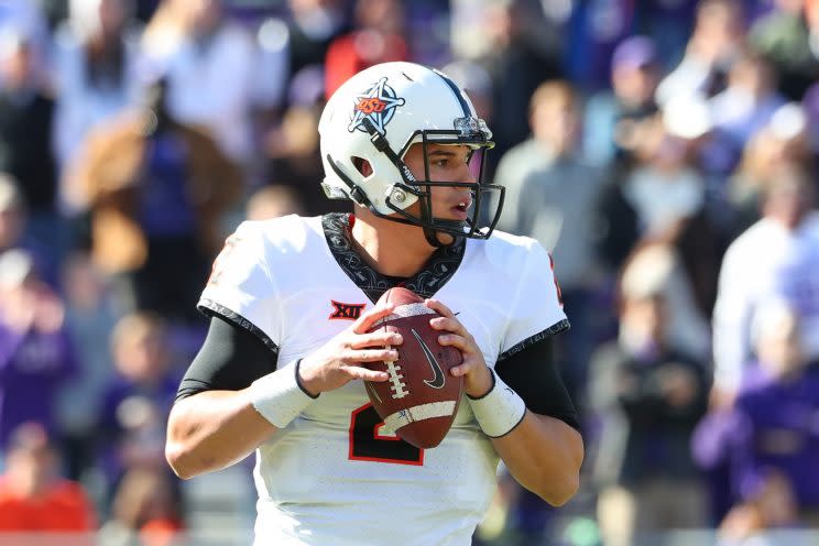 Mason Rudolph and Oklahoma State may have the best offense in the country. (Getty)