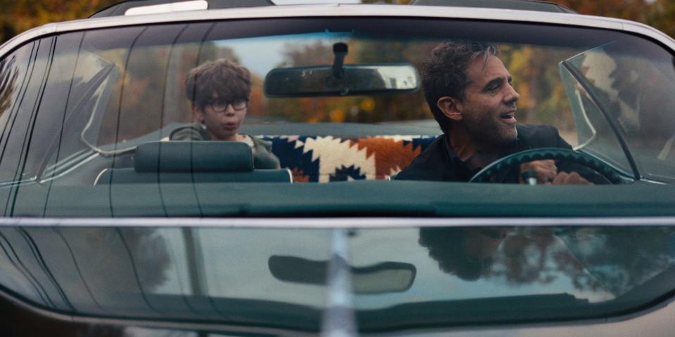 William A. Fitzgerald, left, stars as the title role as the autistic son of Max (Bobby Cannavale) in "Ezra."