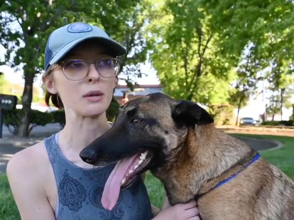 Eva the dog saved her owner from a mountain lion (Screenshot / The Sacramento Bee)